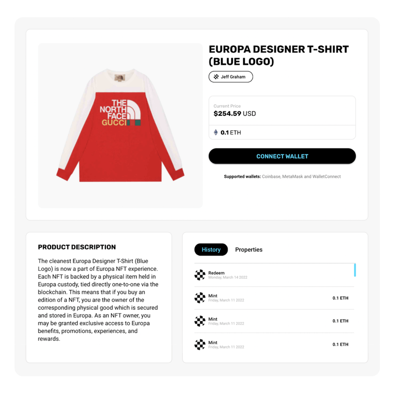 EuropaLabs technical architecture and smart contract solutions