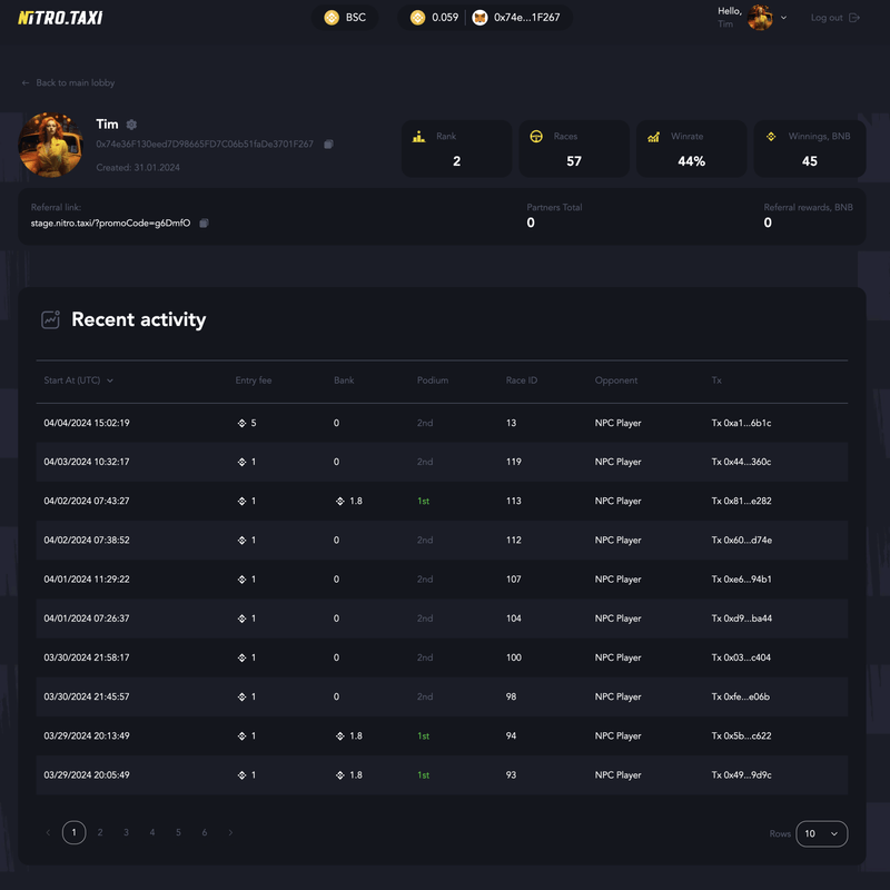 Smart contract reward system showing automated prize distribution and blockchain transactions